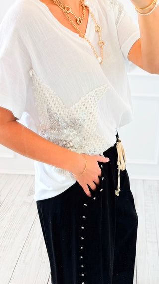 Written in the Stars Italian Top- White