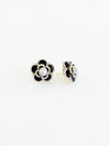 Floral Pearl Earrings - Black-230 Jewelry-ICCO ACCESSORIES-Coastal Bloom Boutique, find the trendiest versions of the popular styles and looks Located in Indialantic, FL