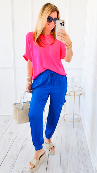 Sunlit Wander Pants - Sapphire