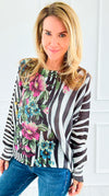 Striped Mirage Italian St Tropez Sweater-140 Sweaters-Italianissimo-Coastal Bloom Boutique, find the trendiest versions of the popular styles and looks Located in Indialantic, FL