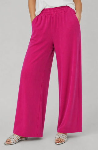 Essential Soft Rib Lounge Pants - Plum Pink