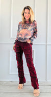 Inferno Cargo Pants-170 Bottoms-SMOKE RISE RED-Coastal Bloom Boutique, find the trendiest versions of the popular styles and looks Located in Indialantic, FL