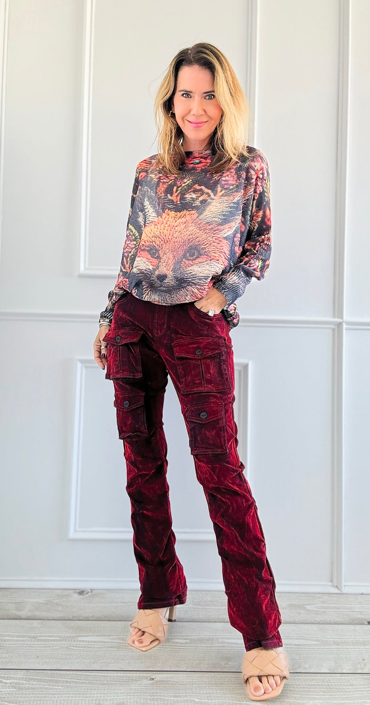 Inferno Cargo Pants-170 Bottoms-SMOKE RISE RED-Coastal Bloom Boutique, find the trendiest versions of the popular styles and looks Located in Indialantic, FL