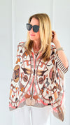 Animalia Halo Italian Button Down Top-110 short Sleeve Top-IT UNIQ-Coastal Bloom Boutique, find the trendiest versions of the popular styles and looks Located in Indialantic, FL