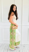 Border Bloom Italian Pants-100 Pants-K2-Coastal Bloom Boutique, find the trendiest versions of the popular styles and looks Located in Indialantic, FL