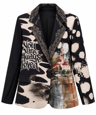 Tuscan Sketch Statement Italian Blazer