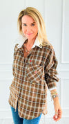 Bee Chic Italian Blouse-110 Long Sleeve Tops-TATTOO Z-Coastal Bloom Boutique, find the trendiest versions of the popular styles and looks Located in Indialantic, FL