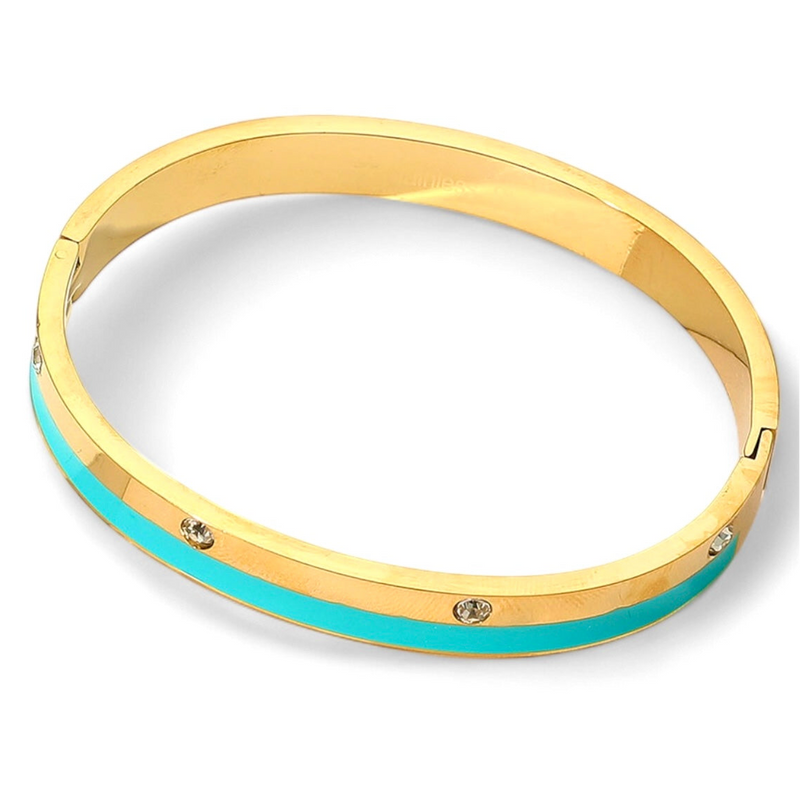 Coastal Glimmer Click Bracelet - Turquoise-230 Jewelry-NYW-Coastal Bloom Boutique, find the trendiest versions of the popular styles and looks Located in Indialantic, FL