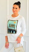 City Love Italian Pullover-110 short Sleeve Top-V SKY-Coastal Bloom Boutique, find the trendiest versions of the popular styles and looks Located in Indialantic, FL