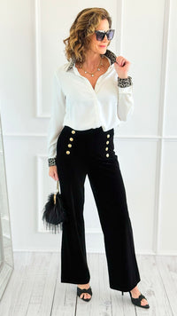 Wild Whisper Button Down Top-130 Long Sleeve Tops-Must Have-Coastal Bloom Boutique, find the trendiest versions of the popular styles and looks Located in Indialantic, FL