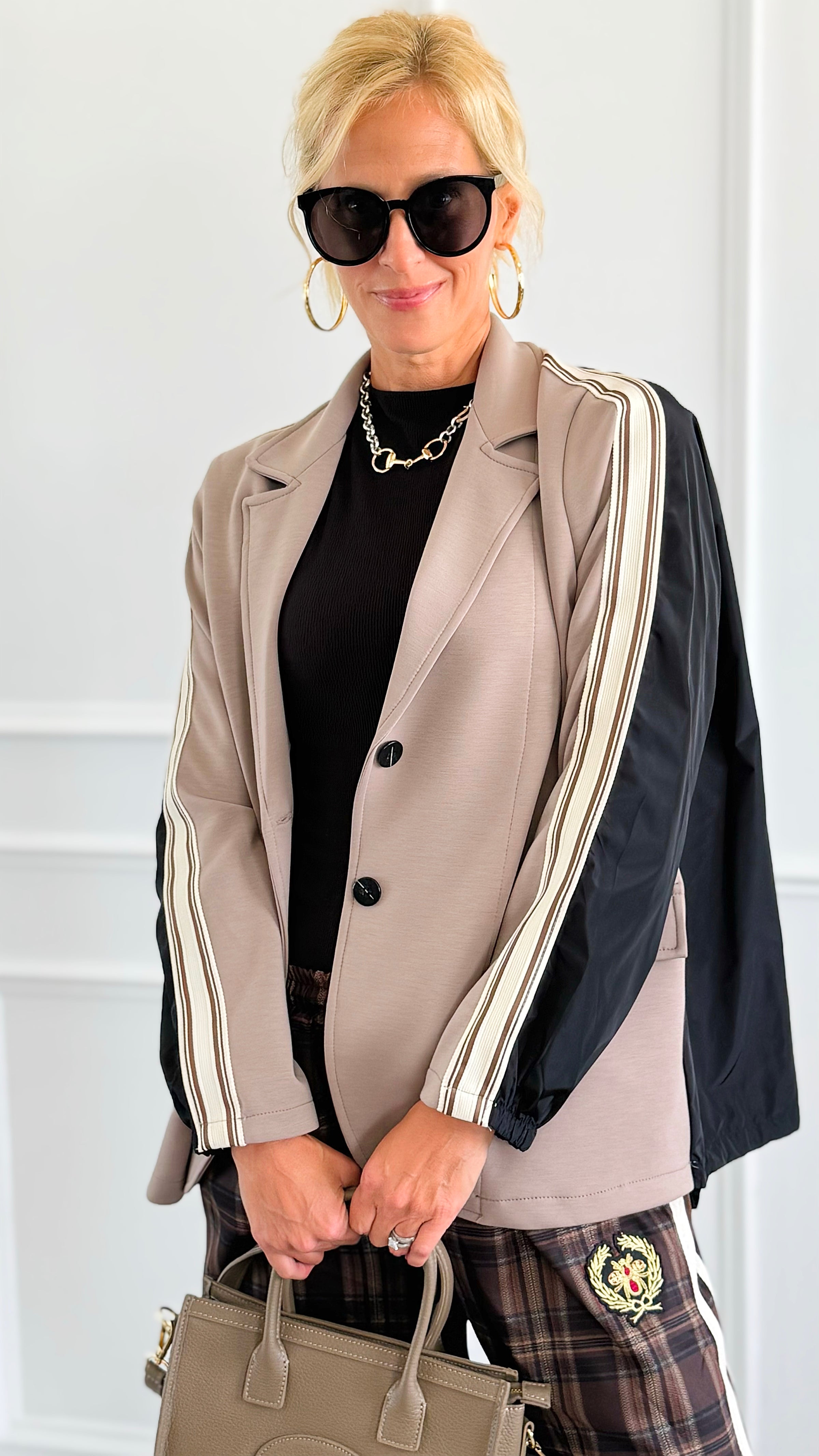 Dual Impact Italian Blazer-160 Jackets-ACQUA & LIMONE-Coastal Bloom Boutique, find the trendiest versions of the popular styles and looks Located in Indialantic, FL