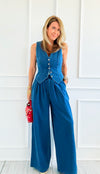 Sunday Stroll Pleated Pants-170 Bottoms-Flying Tomato-Coastal Bloom Boutique, find the trendiest versions of the popular styles and looks Located in Indialantic, FL