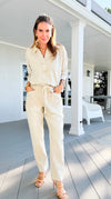 Coastal Ease Barrel Pants-100 Pants-SO ME-Coastal Bloom Boutique, find the trendiest versions of the popular styles and looks Located in Indialantic, FL