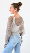 Lightweight Sheer Knit Top-130 Long Sleeve Tops-Gigio-Coastal Bloom Boutique, find the trendiest versions of the popular styles and looks Located in Indialantic, FL