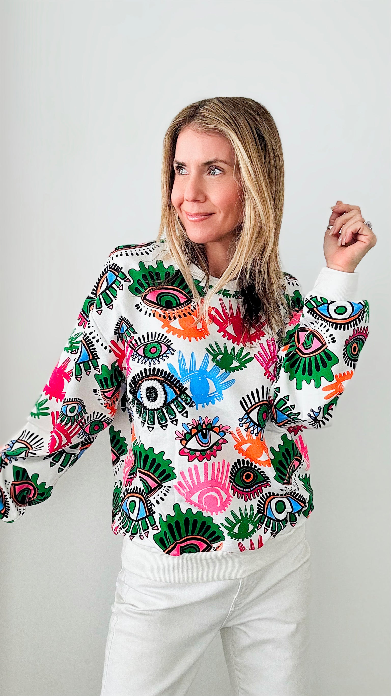 Eye Candy Italian Pullover-140 Sweaters-Germany-Coastal Bloom Boutique, find the trendiest versions of the popular styles and looks Located in Indialantic, FL