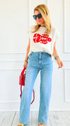 Sailor Vibes Italian Denim Pant-190 Denim-SASU UNICORN-Coastal Bloom Boutique, find the trendiest versions of the popular styles and looks Located in Indialantic, FL