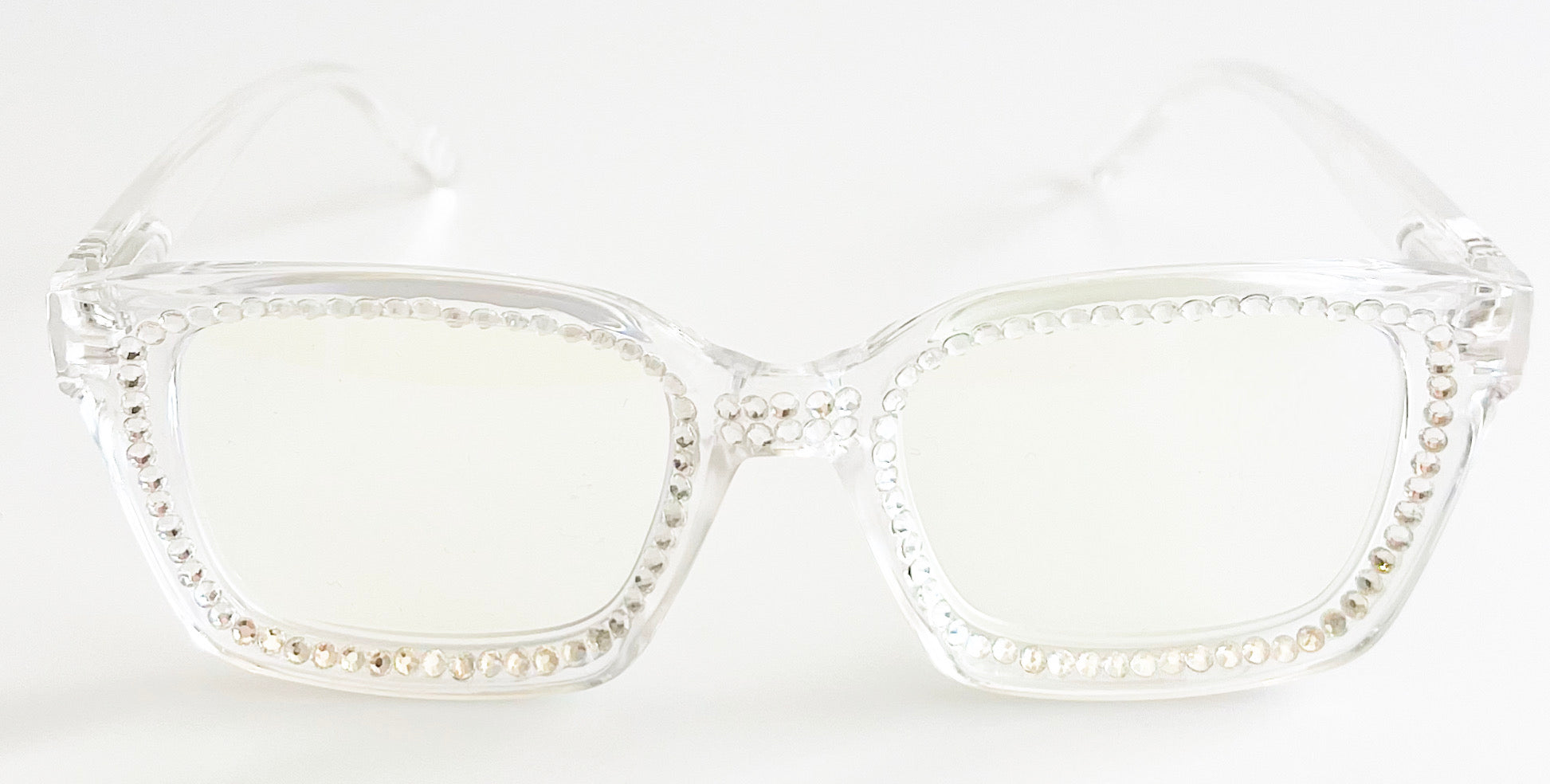 Big Bling Readers - White/Silver-260 Other Accessories-Helen's Heart-Coastal Bloom Boutique, find the trendiest versions of the popular styles and looks Located in Indialantic, FL