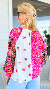 Patchwork Romance Button Down Top