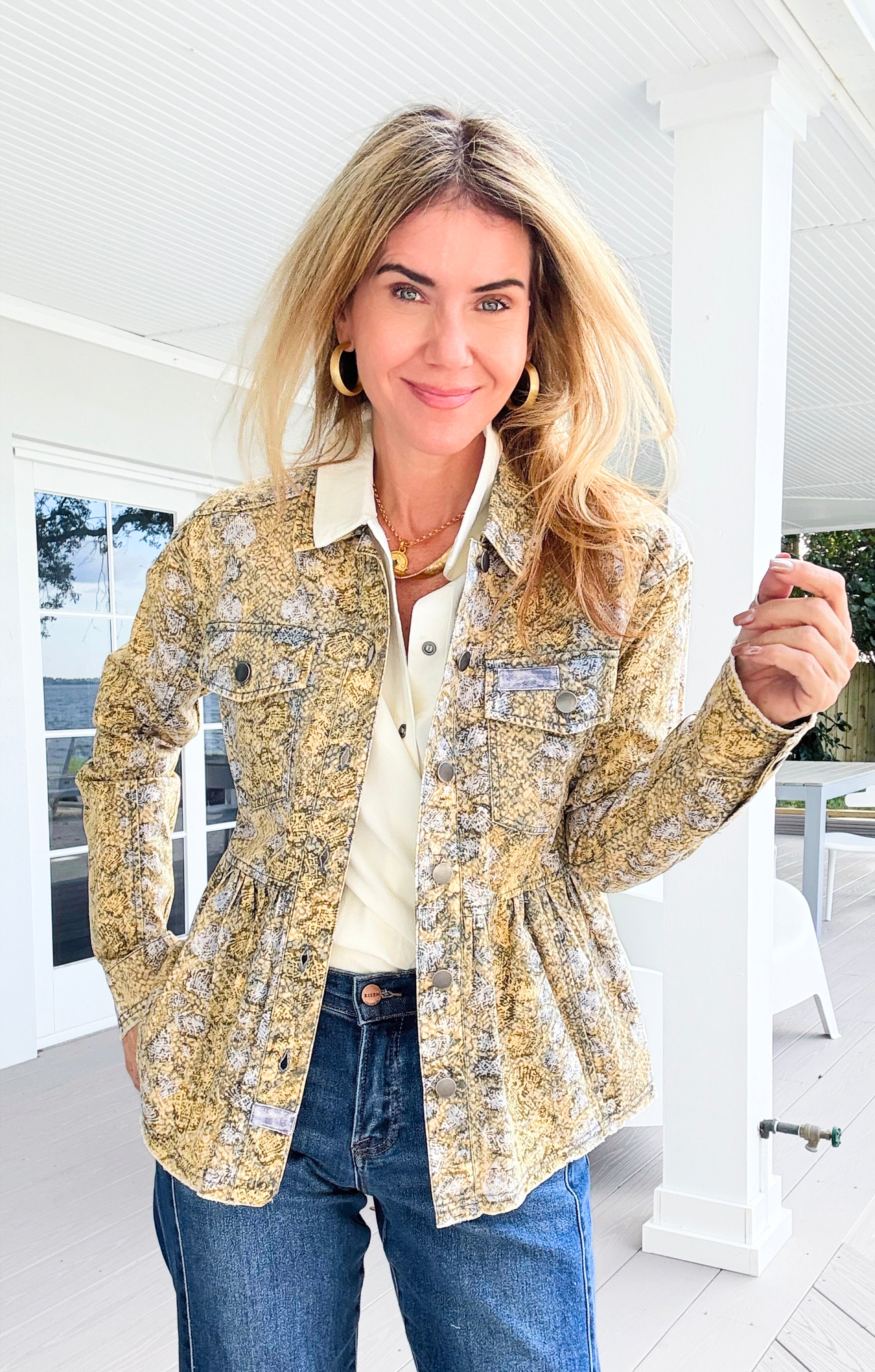 Savanna Chic Peplum Jacket