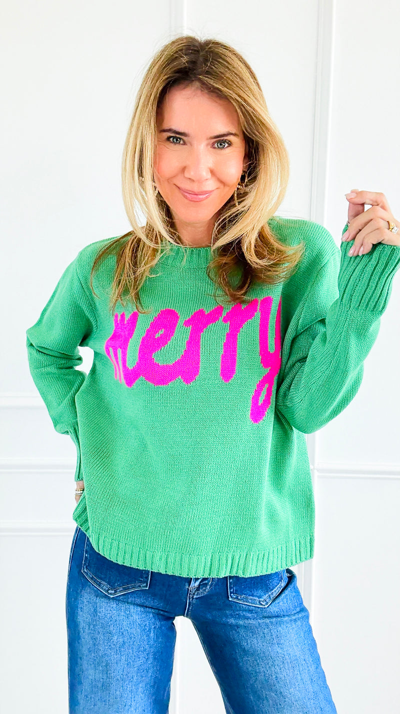 Merry & Bright Sweater-140 Sweaters-PANACHE APPAREL-Coastal Bloom Boutique, find the trendiest versions of the popular styles and looks Located in Indialantic, FL