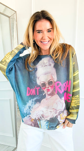 Don't Rush Me Italian St Tropez Knit