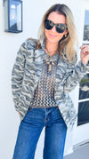 Camo Cameo Printed Blazer-160 Jackets-NoaBoa-Coastal Bloom Boutique, find the trendiest versions of the popular styles and looks Located in Indialantic, FL