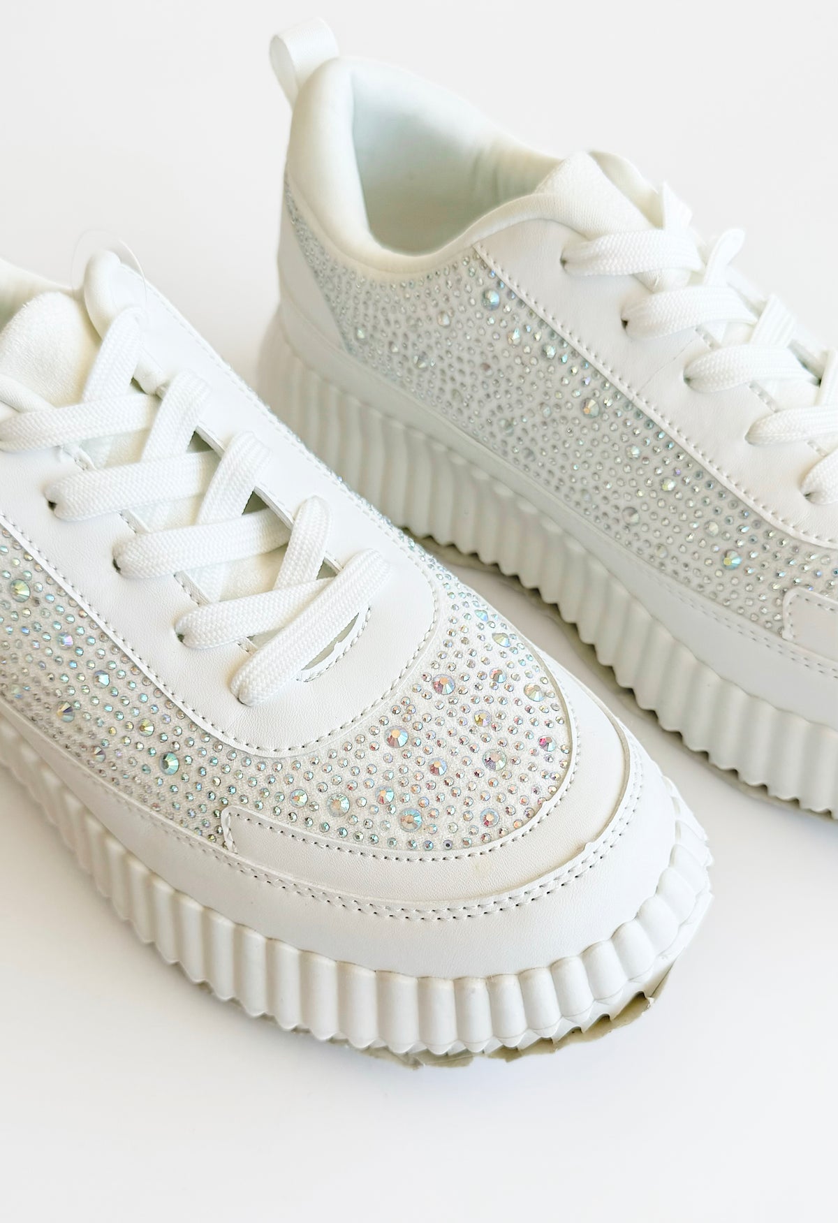 Silver CZ Bougie Sneakers-250 Shoes-Let´s see style-Coastal Bloom Boutique, find the trendiest versions of the popular styles and looks Located in Indialantic, FL
