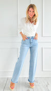 Weekend Breeze Straight Ankle Jeans-190 Denim-Mica Denim-Coastal Bloom Boutique, find the trendiest versions of the popular styles and looks Located in Indialantic, FL
