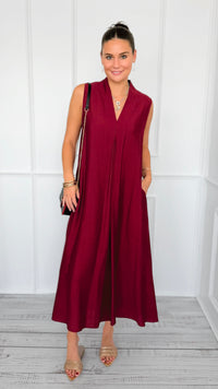 Tiara Texture Sleeveless Italian Dress-200 Dresses/Jumpsuits/Rompers-Italianissimo-Coastal Bloom Boutique, find the trendiest versions of the popular styles and looks Located in Indialantic, FL
