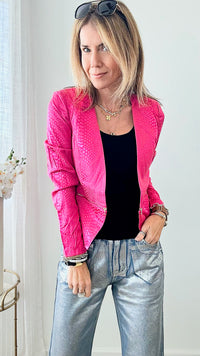 GlamourScales Blazer-160 Jackets-Michel-Coastal Bloom Boutique, find the trendiest versions of the popular styles and looks Located in Indialantic, FL