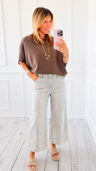 Tummy Control Wide Leg Jeans