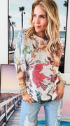 Year Of The Dragon Italian St Tropez Knit-140 Sweaters-Italianissimo-Coastal Bloom Boutique, find the trendiest versions of the popular styles and looks Located in Indialantic, FL