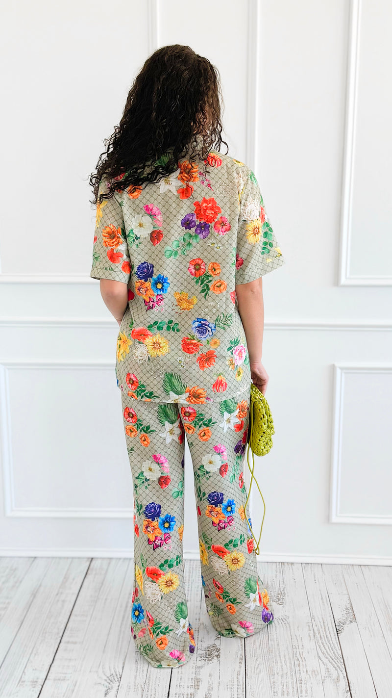 Garden Reverie Set-210 Loungewear/Sets-Endless Moon-Coastal Bloom Boutique, find the trendiest versions of the popular styles and looks Located in Indialantic, FL