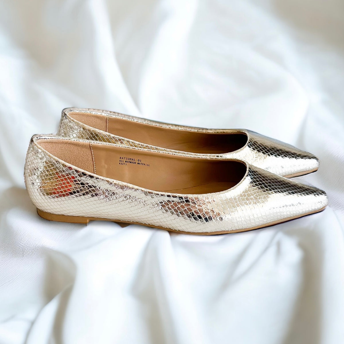 Znake Croc Pointed Toe Slip-on Flats-250 Shoes-CCOCCI-Coastal Bloom Boutique, find the trendiest versions of the popular styles and looks Located in Indialantic, FL