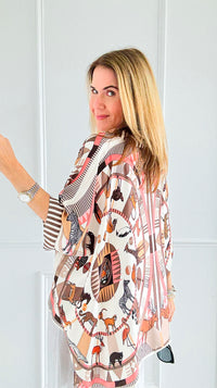 Animalia Halo Italian Button Down Top-110 short Sleeve Top-IT UNIQ-Coastal Bloom Boutique, find the trendiest versions of the popular styles and looks Located in Indialantic, FL