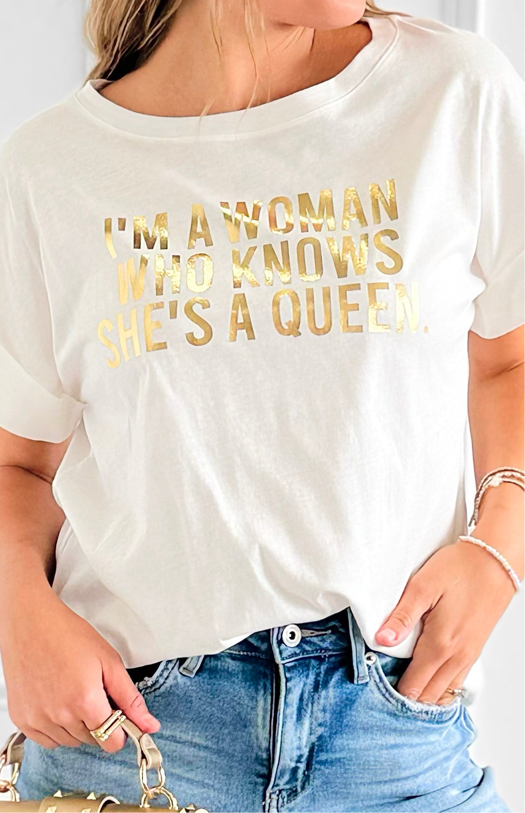 Women Energy Italian Graphic Tee-110 Short Sleeve Tops-FIRSTAGE-Coastal Bloom Boutique, find the trendiest versions of the popular styles and looks Located in Indialantic, FL