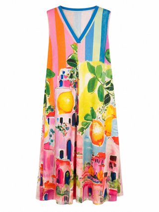 Citrus Coastline Italian Lurex Dress
