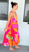 Viva Garden Sleeveless Italian Long Dress-170 Bottoms-Italianissimo-Coastal Bloom Boutique, find the trendiest versions of the popular styles and looks Located in Indialantic, FL