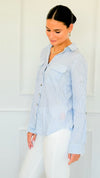 Timeless Lines Fitted Top-130 Long Sleeve Tops-Blu Pepper-Coastal Bloom Boutique, find the trendiest versions of the popular styles and looks Located in Indialantic, FL