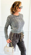 Twist & Texture Sweater-140 Sweaters-Weilco-Coastal Bloom Boutique, find the trendiest versions of the popular styles and looks Located in Indialantic, FL