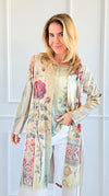 Garden Reverie Long Cardigan-160 Jackets-Origami Fashion Inc-Coastal Bloom Boutique, find the trendiest versions of the popular styles and looks Located in Indialantic, FL