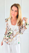 Wild Links Luxe Italian Jacket-160 Jackets-PARIS M-Coastal Bloom Boutique, find the trendiest versions of the popular styles and looks Located in Indialantic, FL