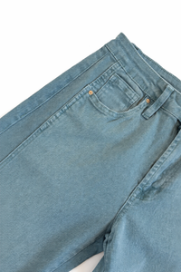 Utility Seam Straight-Leg Pants - Teal