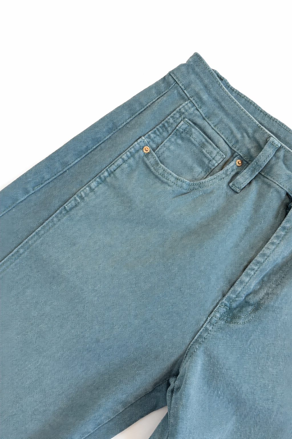 Utility Seam Straight-Leg Pants - Teal