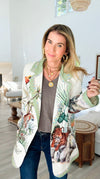 Tropic Jungle Italian Blazer-160 Jackets-Italianissimo-Coastal Bloom Boutique, find the trendiest versions of the popular styles and looks Located in Indialantic, FL