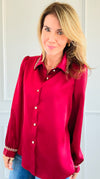 Regal Glow Blouse-110 Long Sleeve Tops-LA' ROS-Coastal Bloom Boutique, find the trendiest versions of the popular styles and looks Located in Indialantic, FL