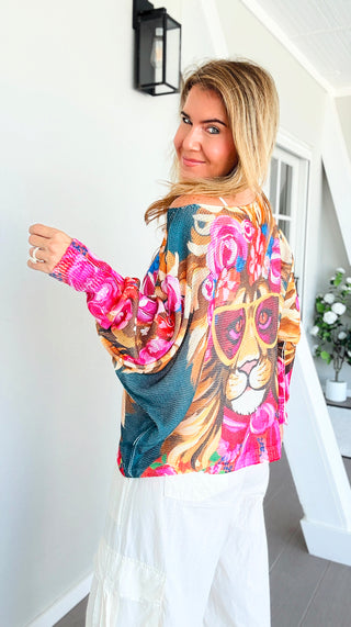 Petals Lion Italian St Tropez Knit