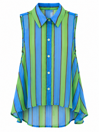Color Club Sleeveless Italian Top- Pool Party