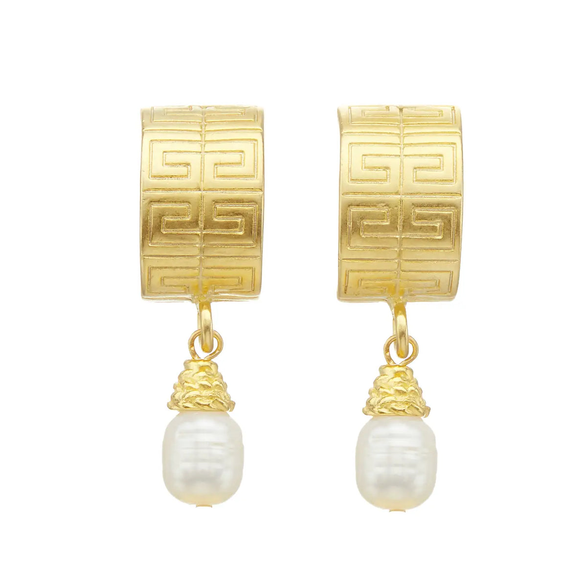 Guest Pearl Drop Earrings - Susan Shaw-230 Jewelry-SUSAN SHAW-Coastal Bloom Boutique, find the trendiest versions of the popular styles and looks Located in Indialantic, FL