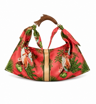 Birds of Paradise Italian Bag - Parrot Rose